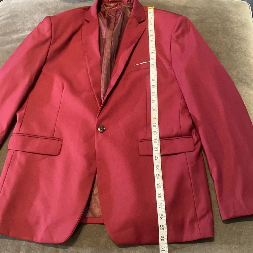 Men’s 2 Piece One Button Single Breasted Suit Size 42 Jacket 38 Pants NWOT